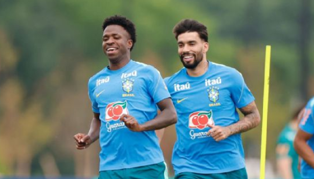 Seleção Brasileira na preparação para enfrentar o Japão